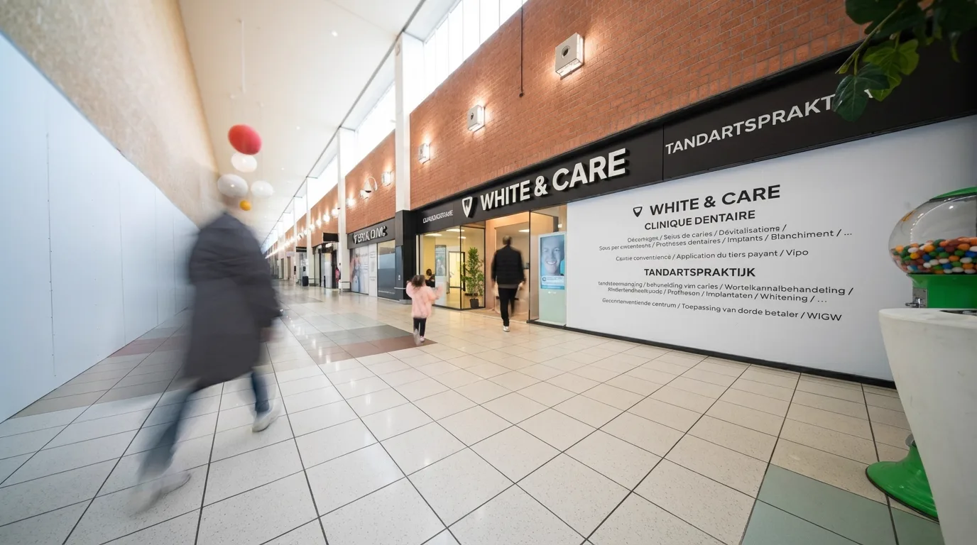 Cabinet dentaire White & Care au Shopping Cora d'Anderlecht